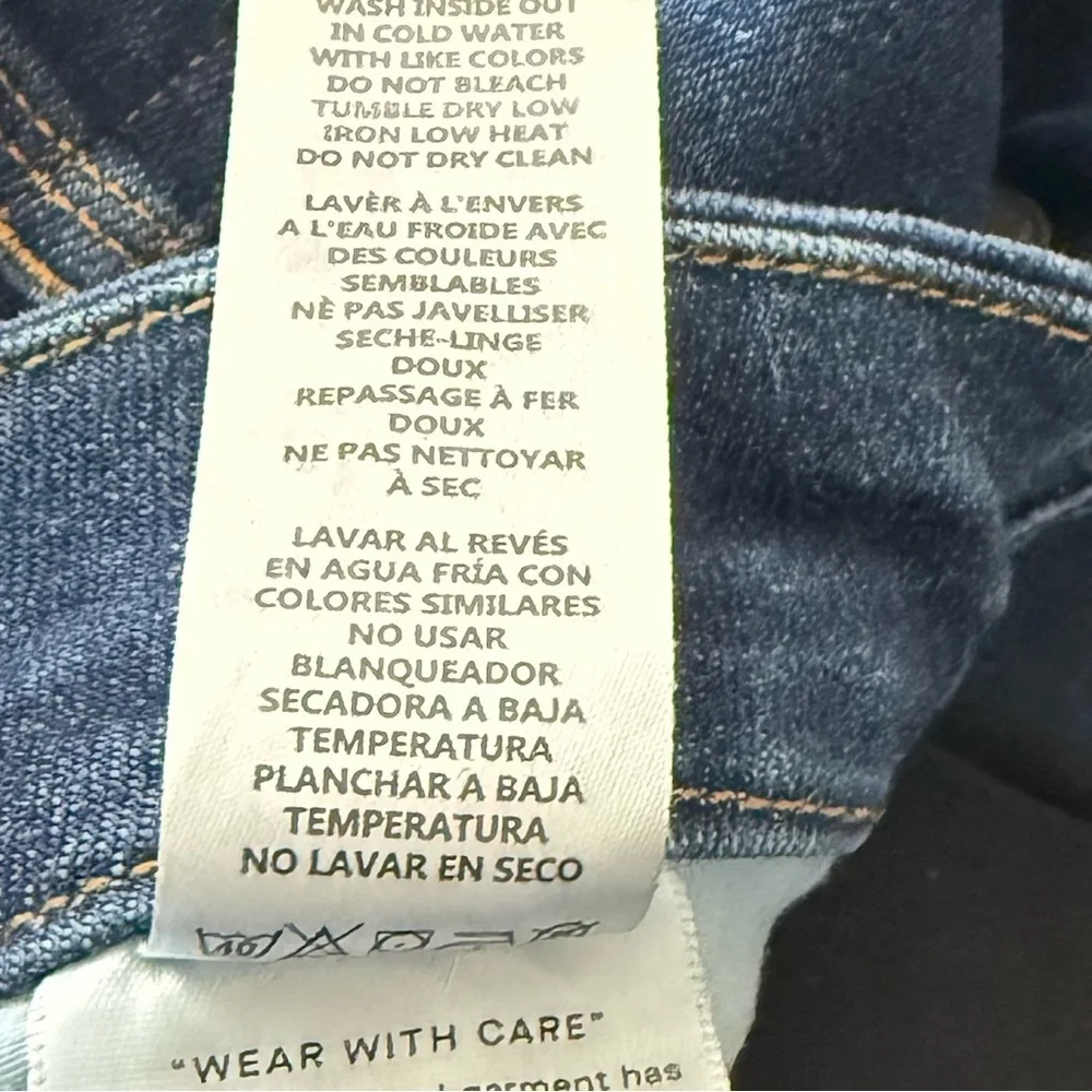 Good American High Rise Cropped Straight Leg Jeans Medium Wash Size 14/18
